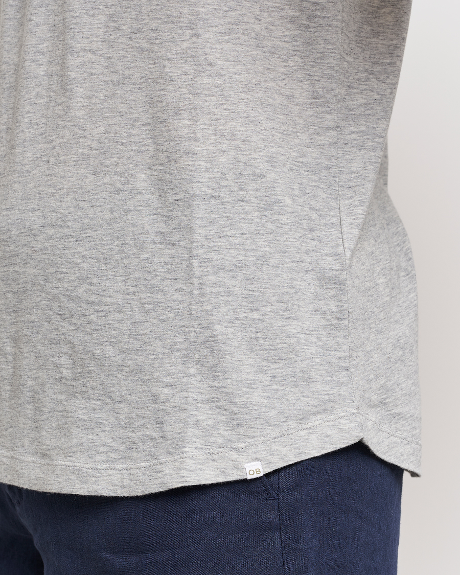 Mies | T-paidat | Orlebar Brown | OB Crew Neck Tee Mid Grey Melange