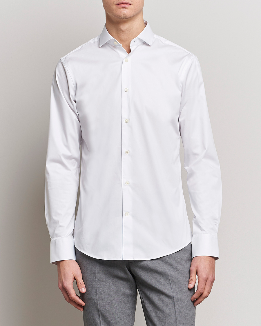 Mies | Tiger of Sweden | Tiger of Sweden | Farell 5 Stretch Shirt White