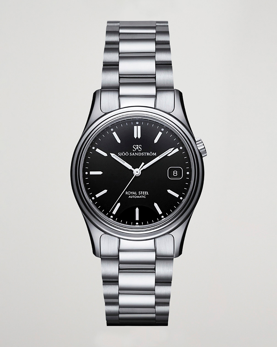 Mies | Sjöö Sandström Royal Steel Classic 36mm Black with Steel | Sjöö Sandström | Royal Steel Classic 36mm Black with Steel
