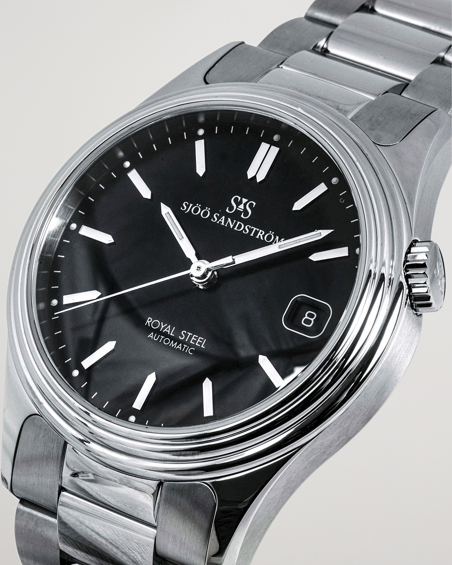 Mies | Sjöö Sandström Royal Steel Classic 36mm Black with Steel | Sjöö Sandström | Royal Steel Classic 36mm Black with Steel