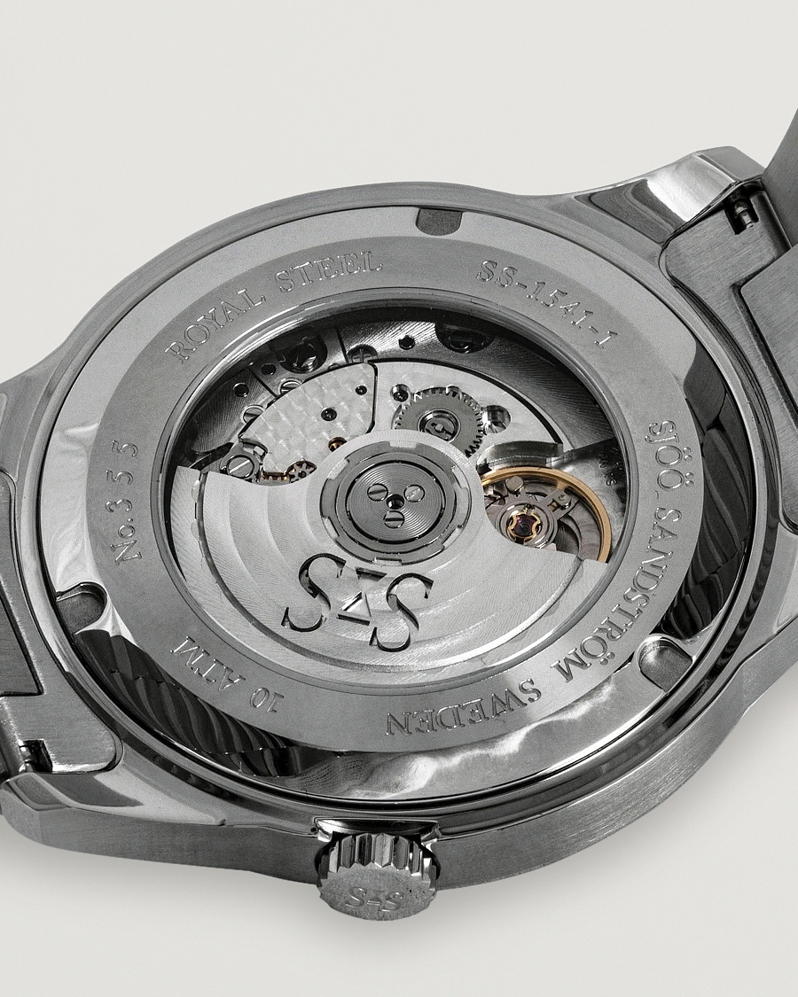 Mies | Fine watches | Sjöö Sandström | Royal Steel Classic 41mm Black and Steel