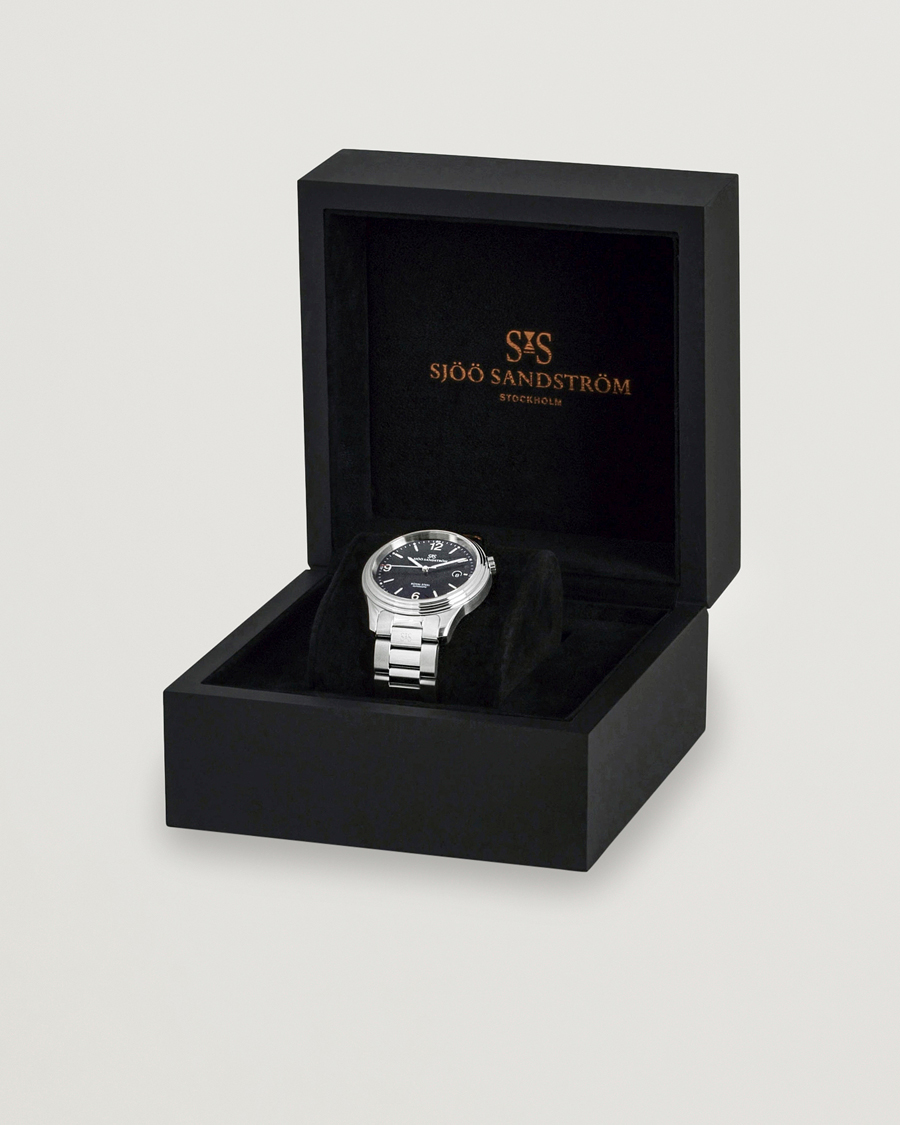 Mies | Sjöö Sandström Royal Steel Classic 41mm Black and Steel | Sjöö Sandström | Royal Steel Classic 41mm Black and Steel