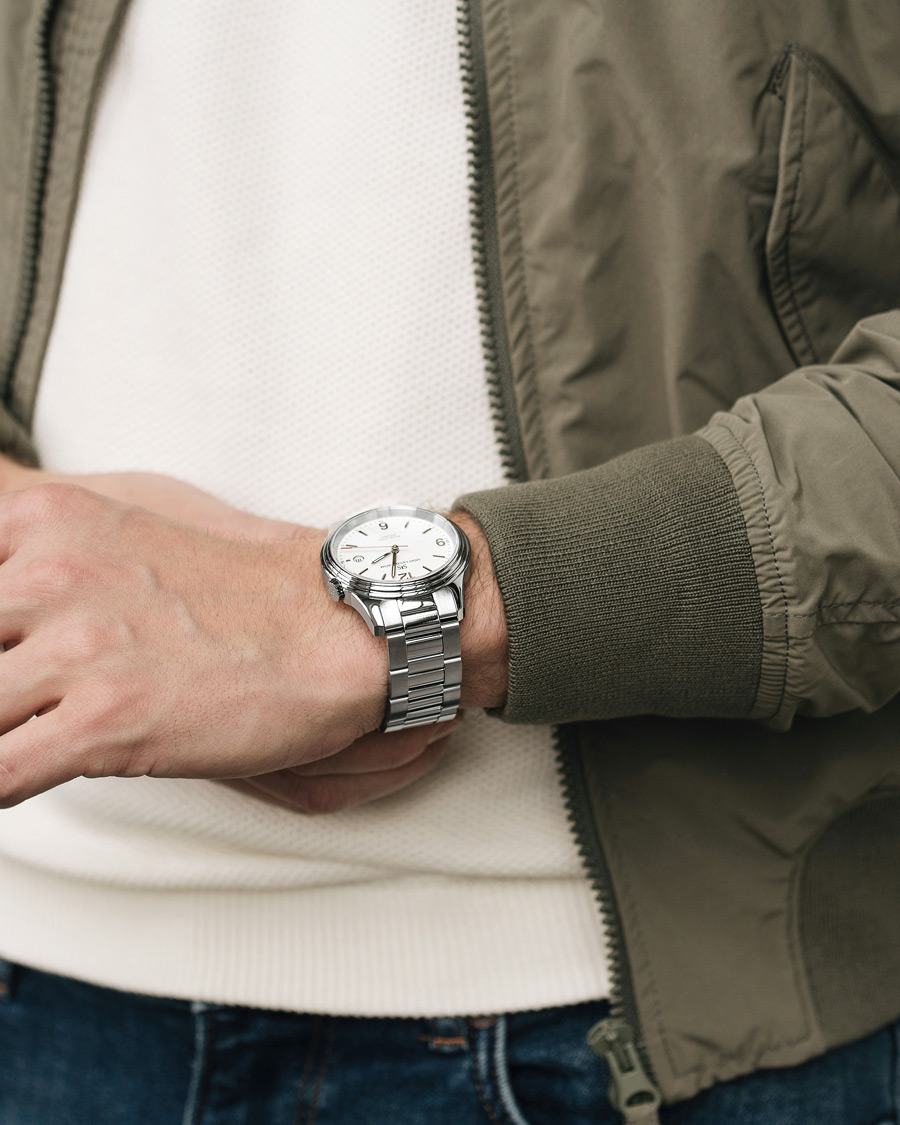 Mies | Sjöö Sandström Royal Steel Classic 41mm White and Steel | Sjöö Sandström | Royal Steel Classic 41mm White and Steel