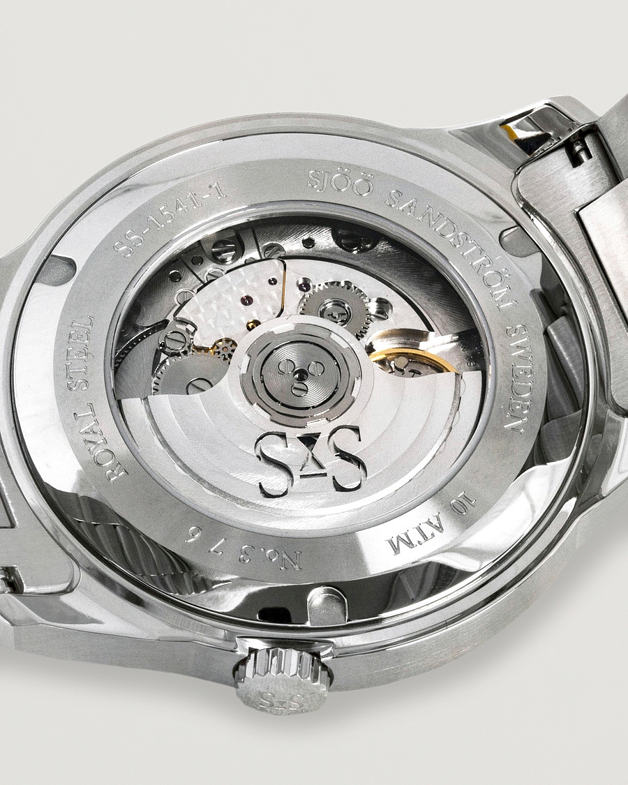 Mies | Sjöö Sandström Royal Steel Classic 41mm White and Steel | Sjöö Sandström | Royal Steel Classic 41mm White and Steel
