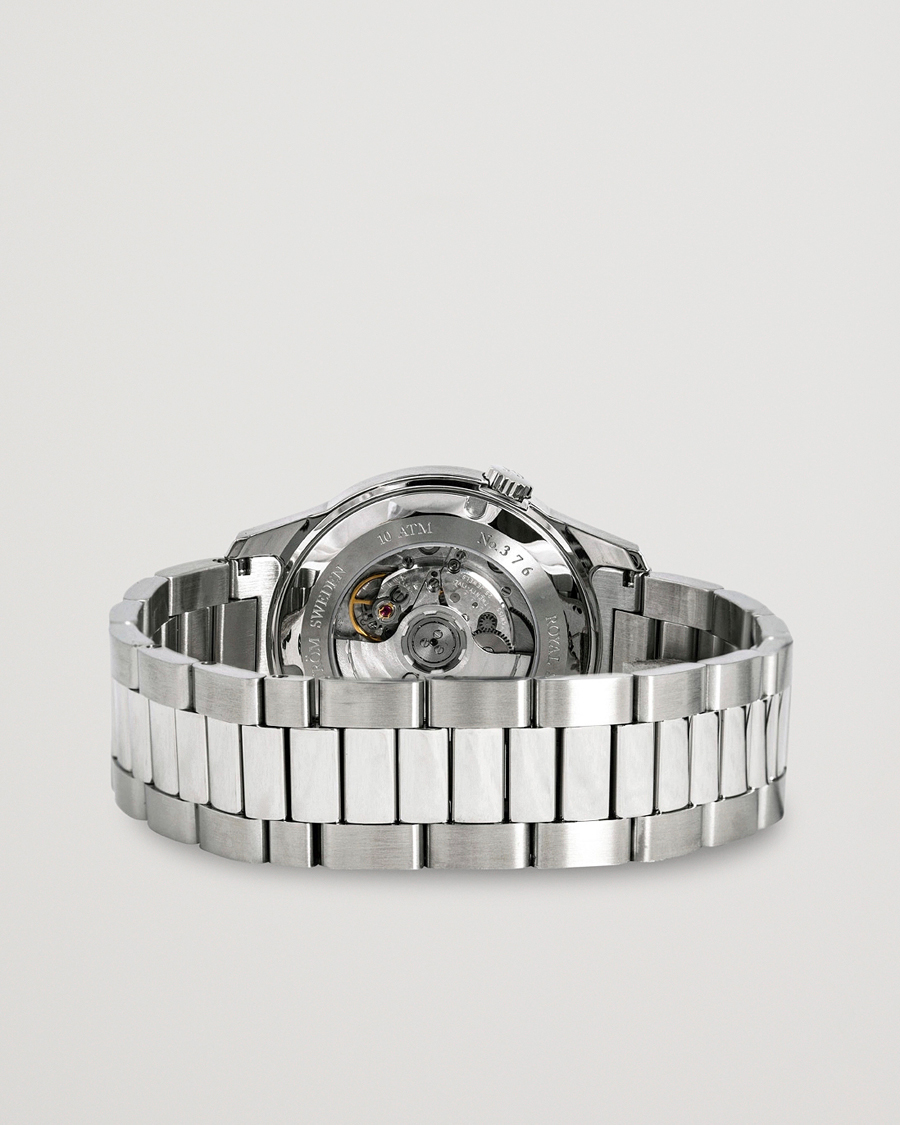 Mies | Sjöö Sandström Royal Steel Classic 41mm White and Steel | Sjöö Sandström | Royal Steel Classic 41mm White and Steel