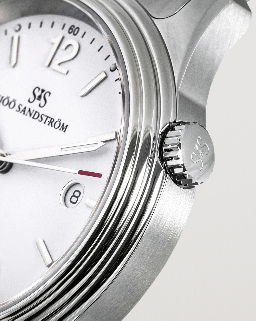 Mies | Sjöö Sandström Royal Steel Classic 41mm White and Steel | Sjöö Sandström | Royal Steel Classic 41mm White and Steel