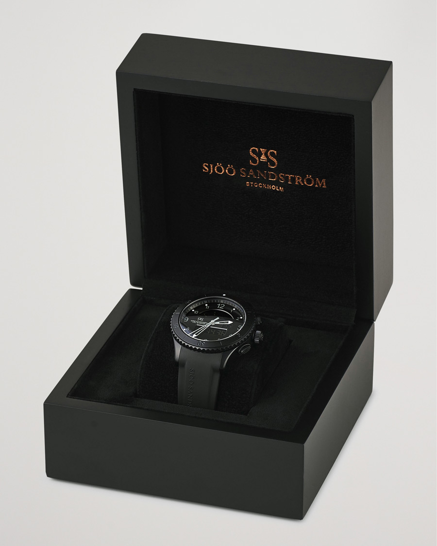 Mies | Sjöö Sandström UTC Skydiver 44,2mm Black Night and Black Rubber | Sjöö Sandström | UTC Skydiver 44,2mm Black Night and Black Rubber