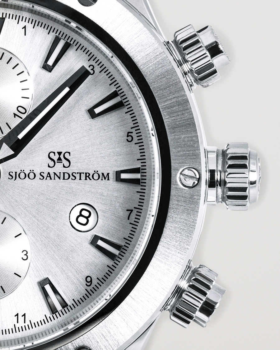 Mies | Sjöö Sandström UTC Extreme 44,2mm Silver and Black Rubber | Sjöö Sandström | UTC Extreme 44,2mm Silver and Black Rubber