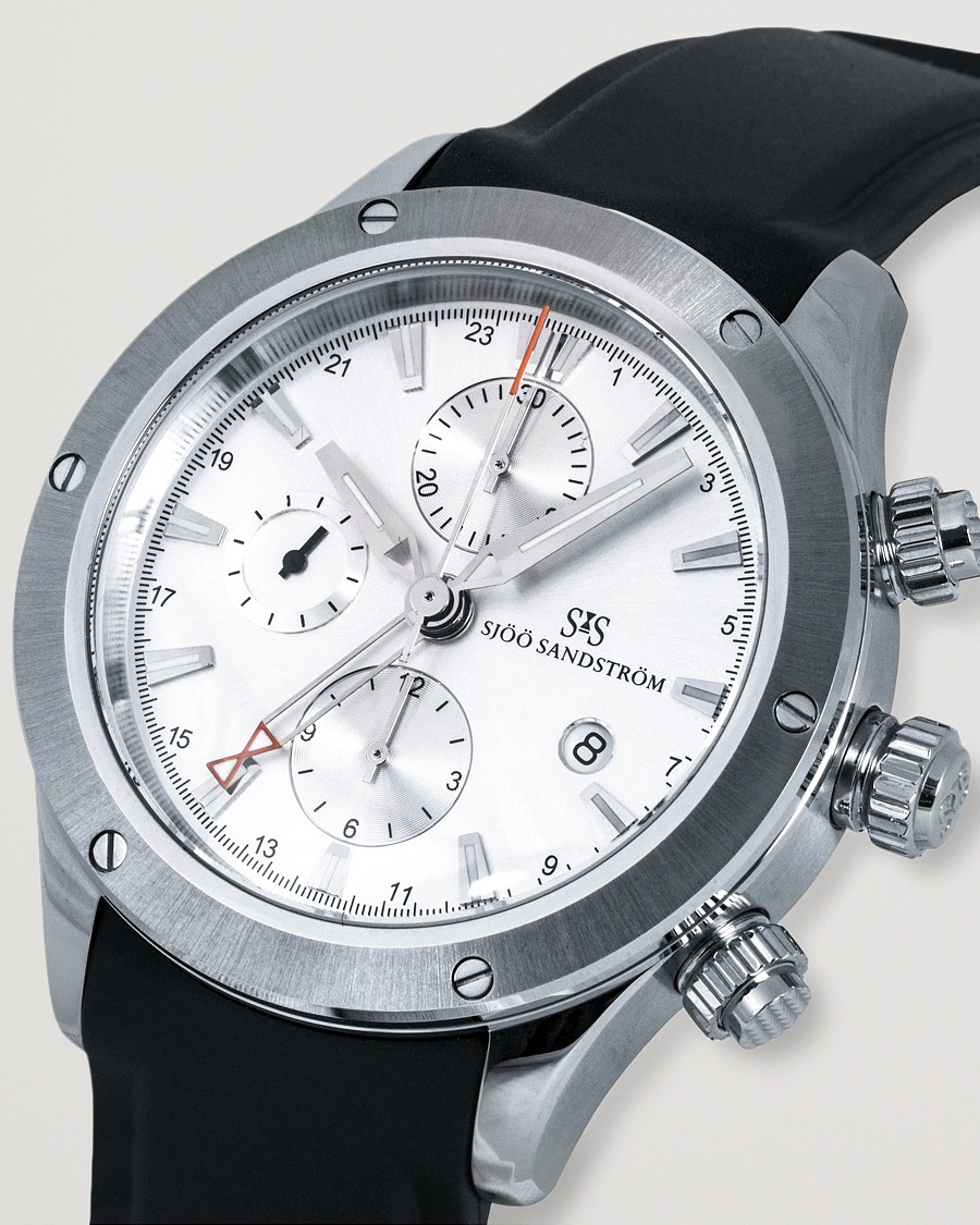 Mies | Sjöö Sandström UTC Extreme 44,2mm Silver and Black Rubber | Sjöö Sandström | UTC Extreme 44,2mm Silver and Black Rubber