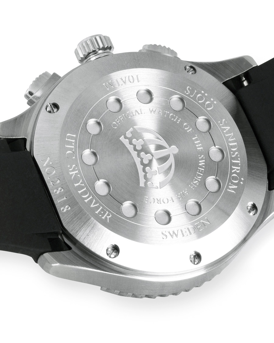 Mies | Sjöö Sandström UTC Skydiver 44,2mm Black and Black Rubber | Sjöö Sandström | UTC Skydiver 44,2mm Black and Black Rubber