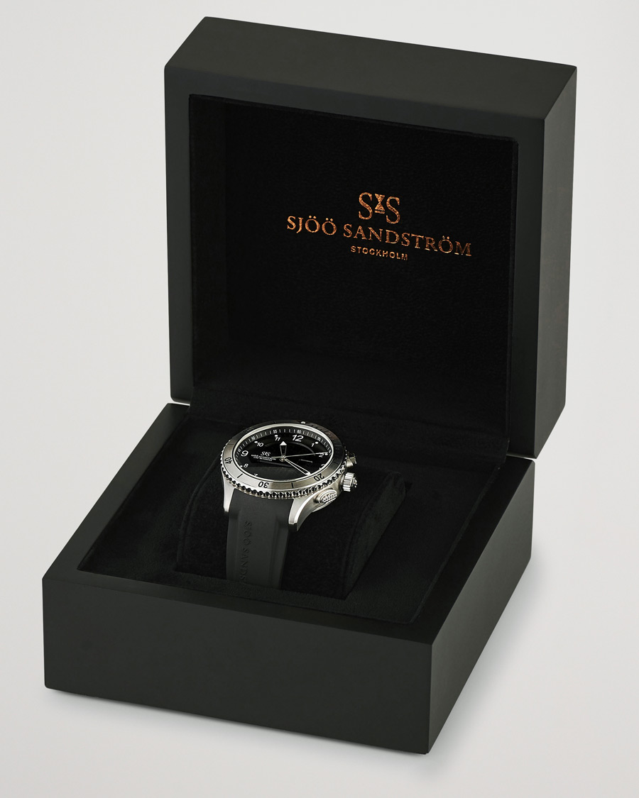 Mies | Sjöö Sandström UTC Skydiver 44,2mm Black and Black Rubber | Sjöö Sandström | UTC Skydiver 44,2mm Black and Black Rubber
