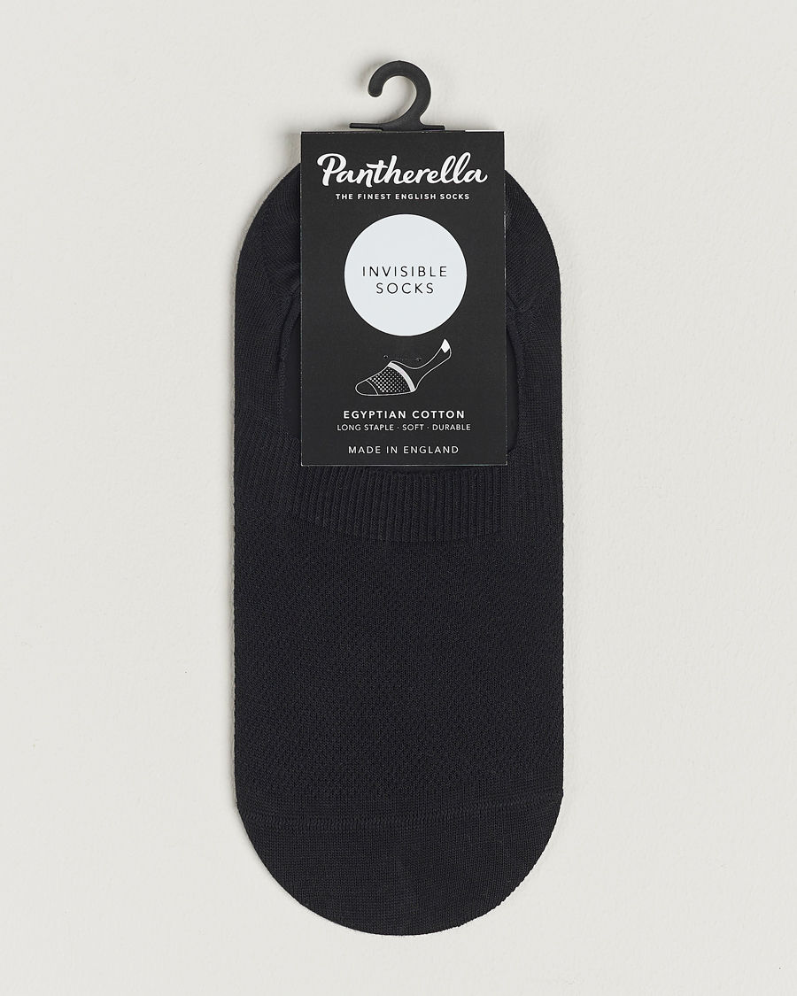 Miehet |  | Pantherella | Footlet Cotton/Nylon Sock Black