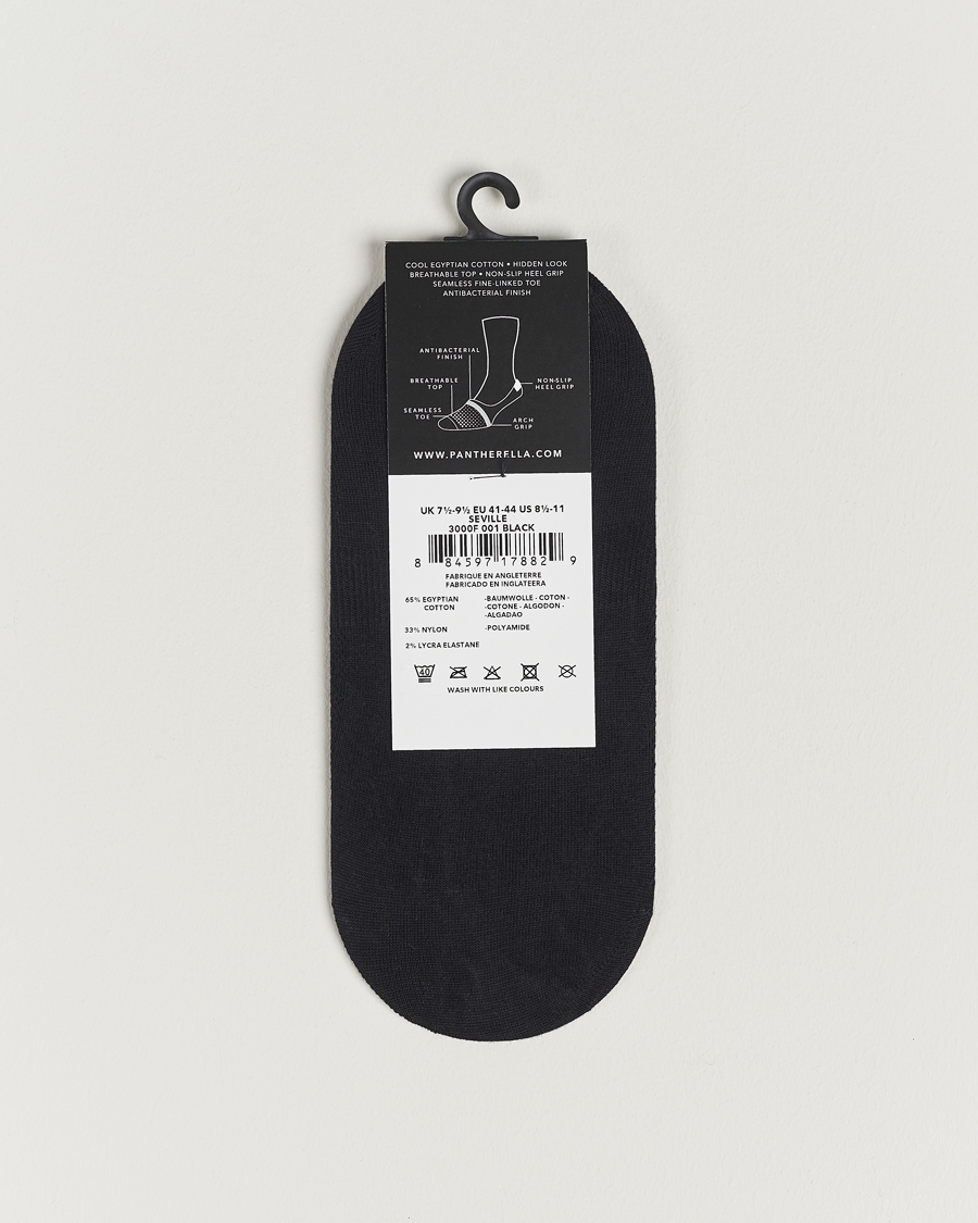 Mies | Alusvaatteet | Pantherella | Footlet Cotton/Nylon Sock Black