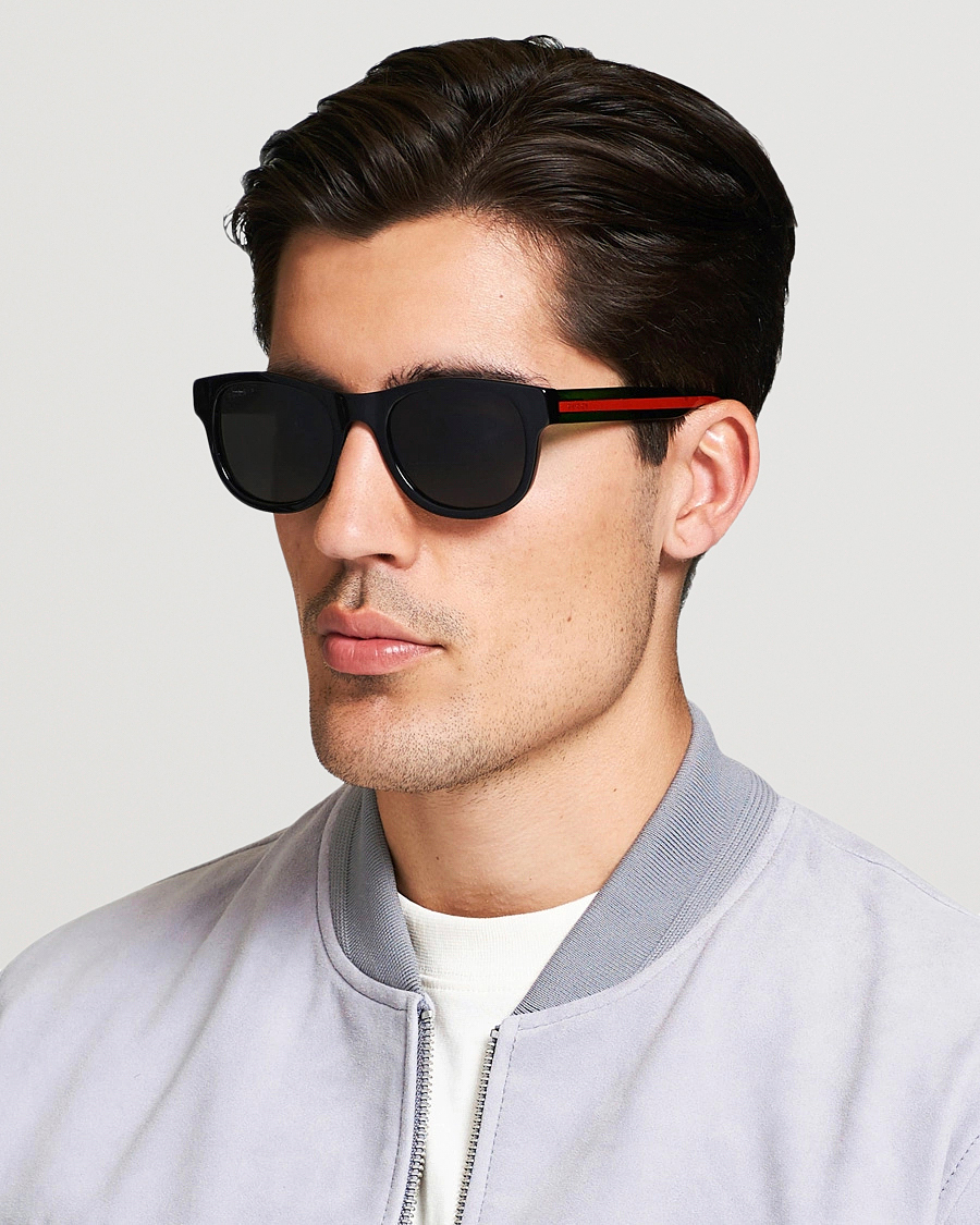 Mies | D-malliset aurinkolasit | Gucci | GG0003S Sunglasses Black/Green/Grey