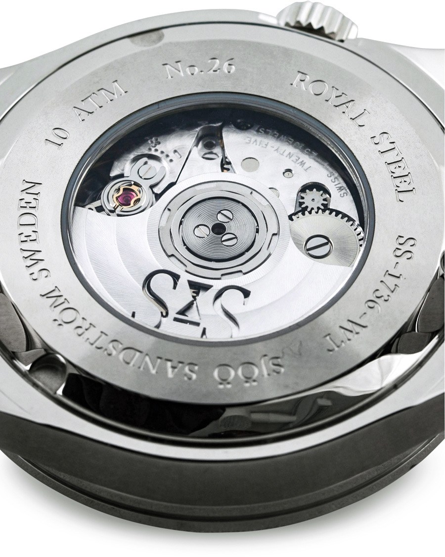 Mies | Sjöö Sandström Royal Steel Worldtimer 36mm Grey with Steel | Sjöö Sandström | Royal Steel Worldtimer 36mm Grey with Steel
