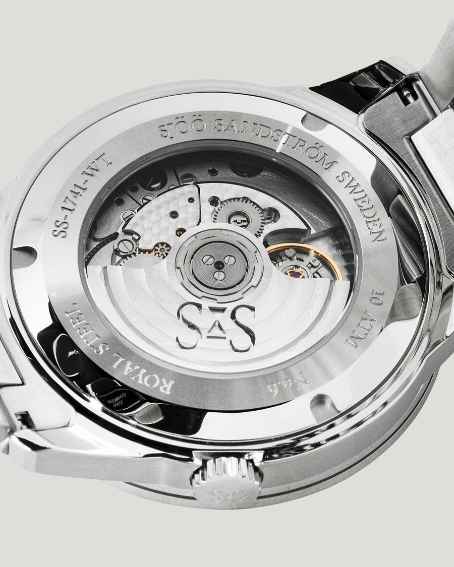 Mies | Sjöö Sandström Royal Steel Worldtimer 41mm Black with Steel | Sjöö Sandström | Royal Steel Worldtimer 41mm Black with Steel