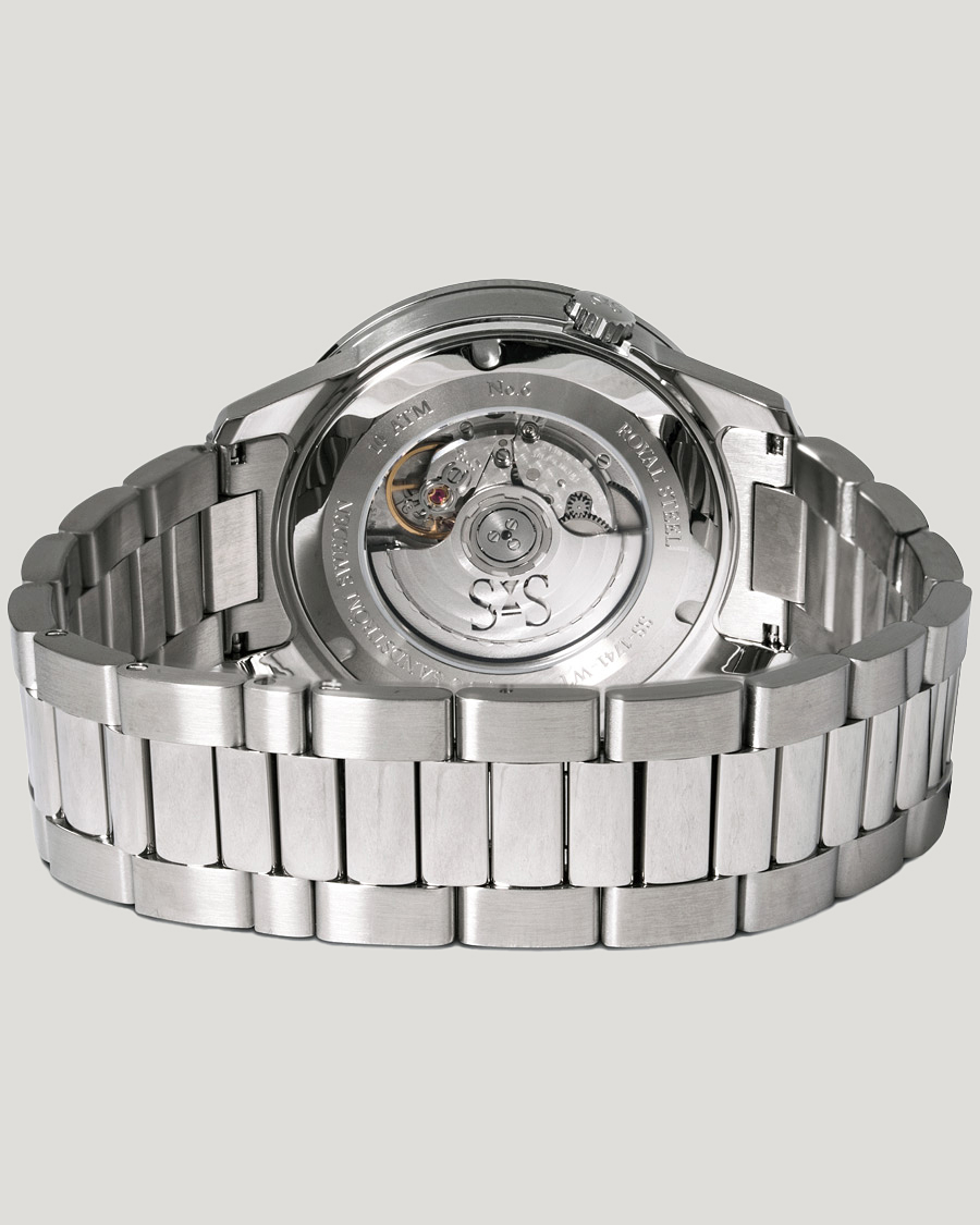 Mies | Sjöö Sandström Royal Steel Worldtimer 41mm Black with Steel | Sjöö Sandström | Royal Steel Worldtimer 41mm Black with Steel