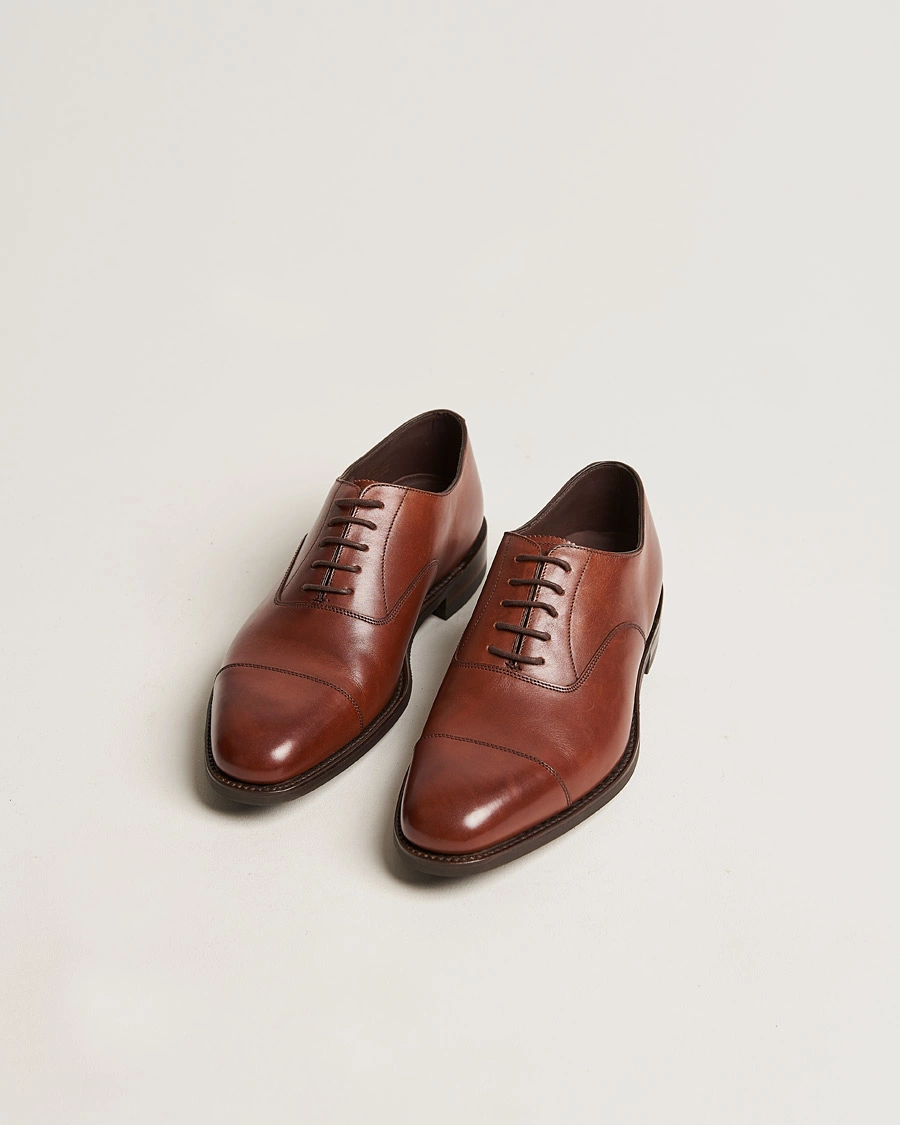 Mies | Käsintehdyt kengät | Loake 1880 | Aldwych Single Dainite Oxford Brown Calf