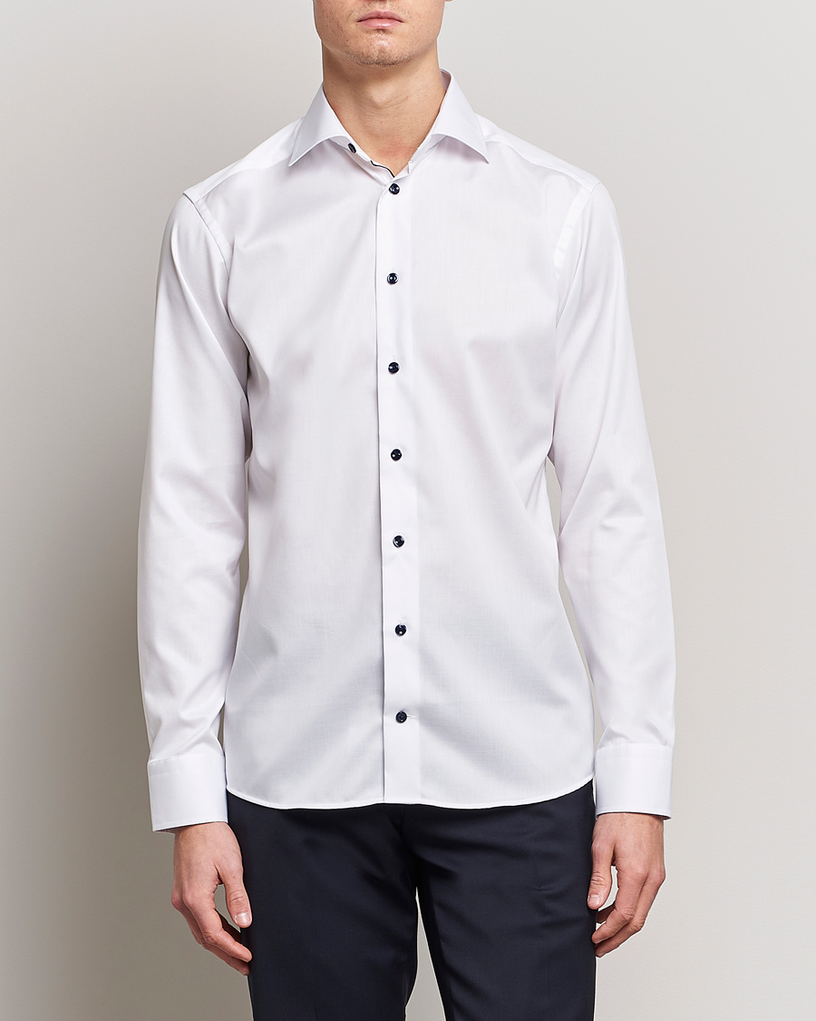 Mies | Vaatteet | Eton | Slim Fit Signature Twill Shirt White
