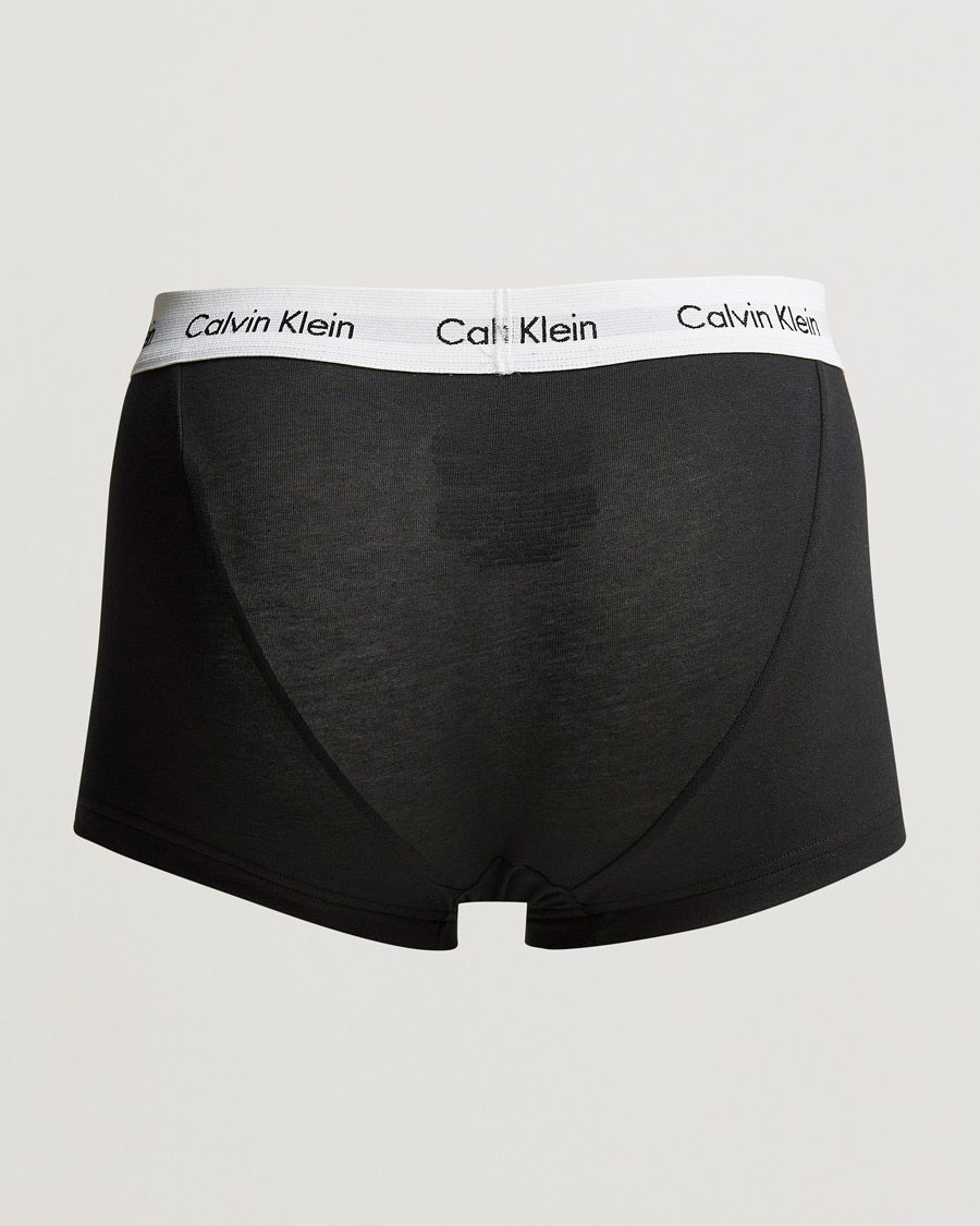 Mies | Alusvaatteet | Calvin Klein | Cotton Stretch Low Rise Trunk 3-Pack Black/White/Grey