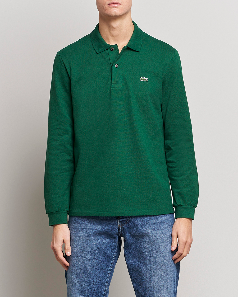 Mies | Pikeet | Lacoste | Original Long Sleeve Polo Piké Green