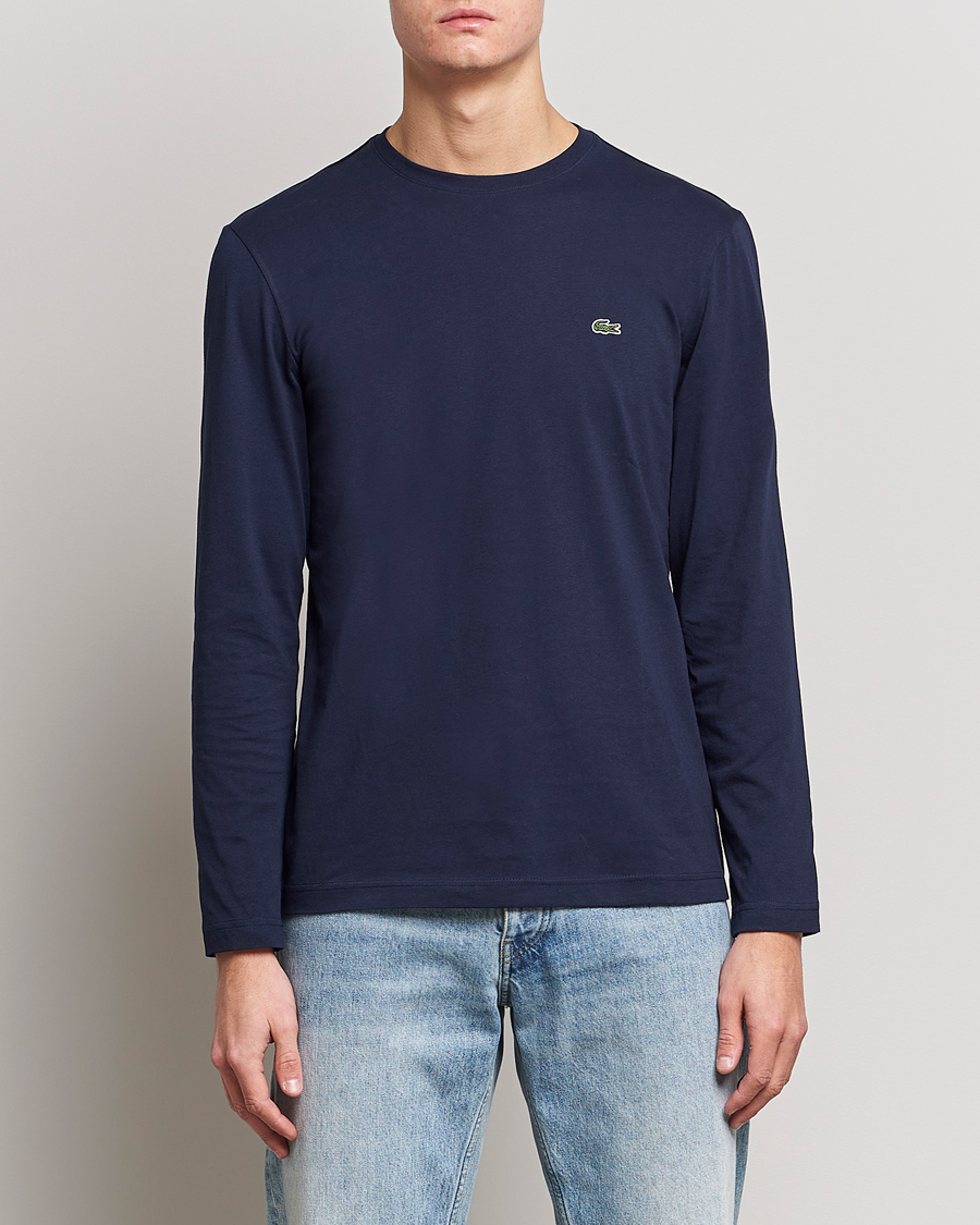 Mies | T-paidat | Lacoste | Long Sleeve Crew Neck Tee Navy