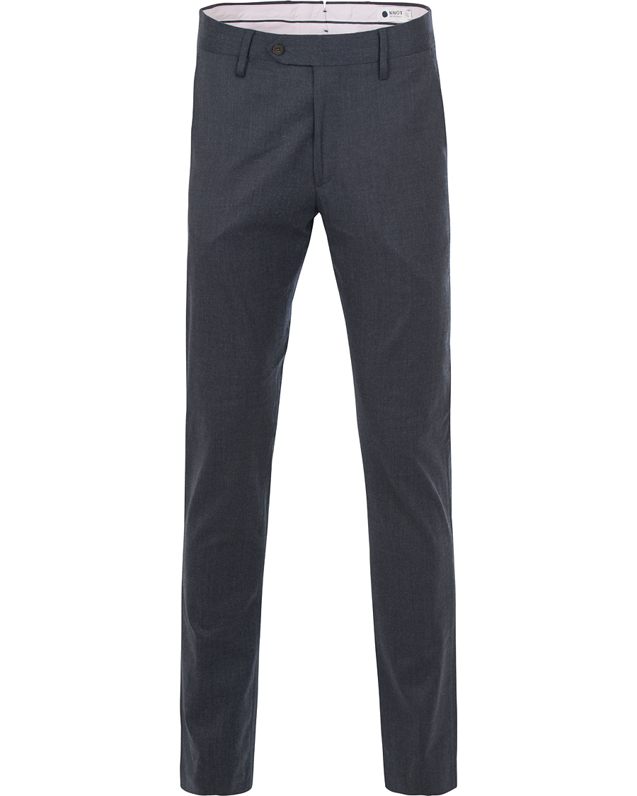 Mies | Housut | NN07 | New Theo 1249 Wool Trousers Light Navy