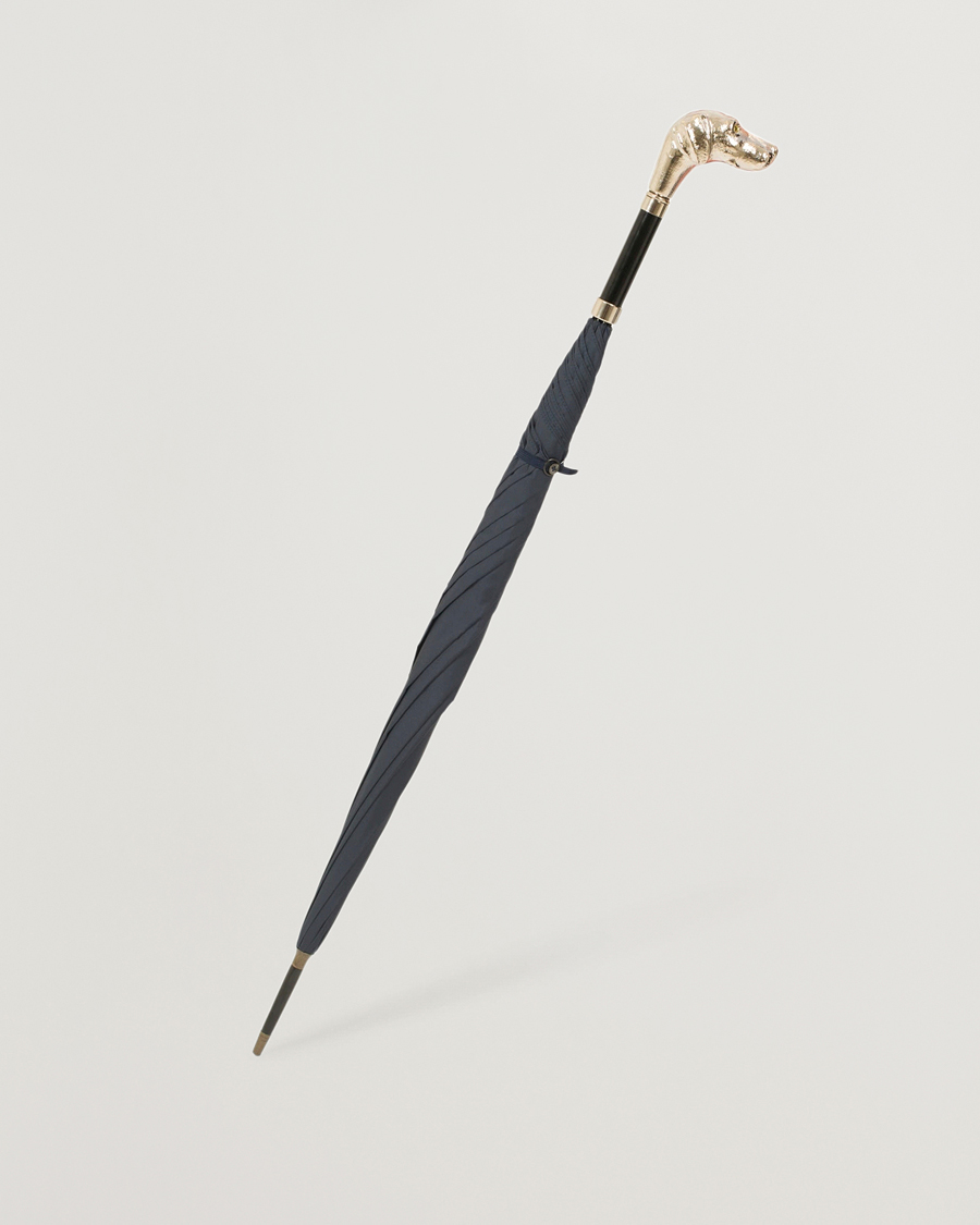 Mies | Fox Umbrellas Silver Dog Umbrella Navy | Fox Umbrellas | Silver Dog Umbrella Navy