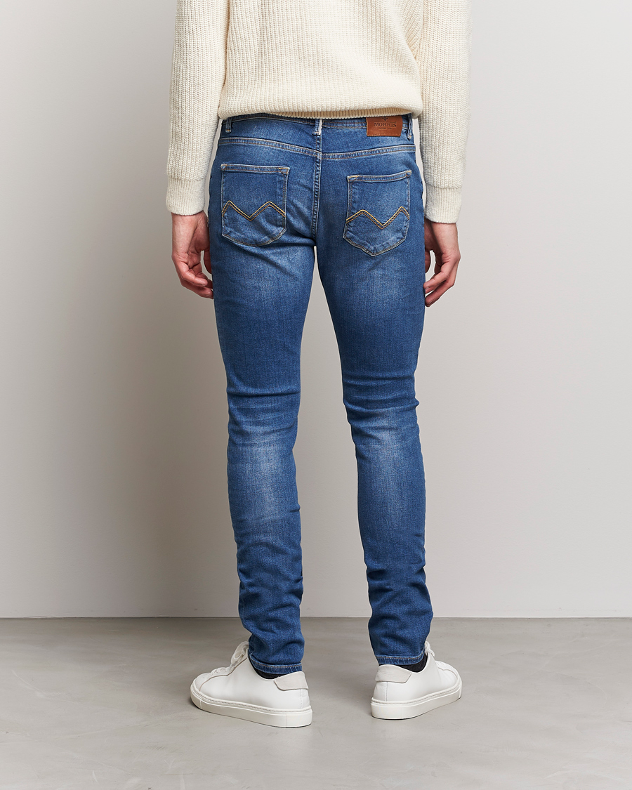 Mies | Farkut | Morris | Triumph Slim Fit Stretch Jeans Mid Blue