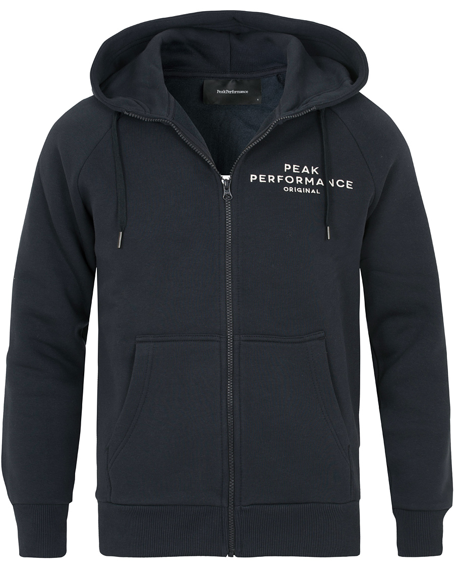 Mies | Puserot | Peak Performance | Original Full Zip Hoodie Navy