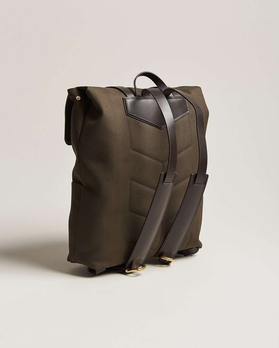 Mies |  | Mismo | M/S Nylon Backpack Army/Dark Brown