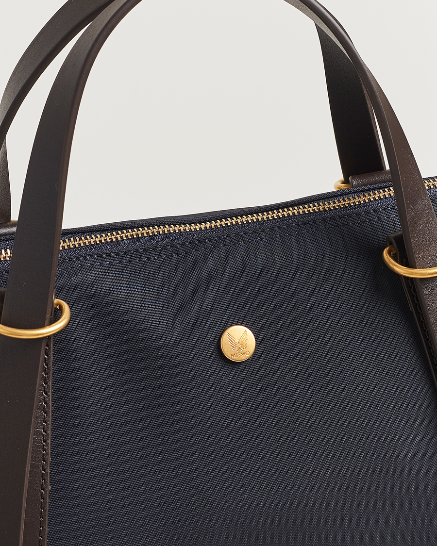 Mies | Mismo M/S Nylon Day Pack Navy/Dark Brown | Mismo | M/S Nylon Day Pack Navy/Dark Brown