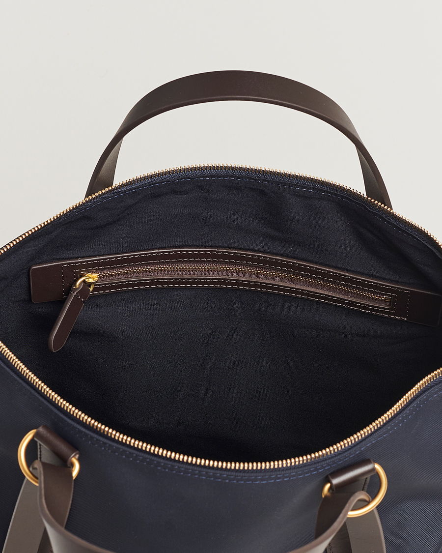 Mies | Mismo M/S Nylon Day Pack Navy/Dark Brown | Mismo | M/S Nylon Day Pack Navy/Dark Brown