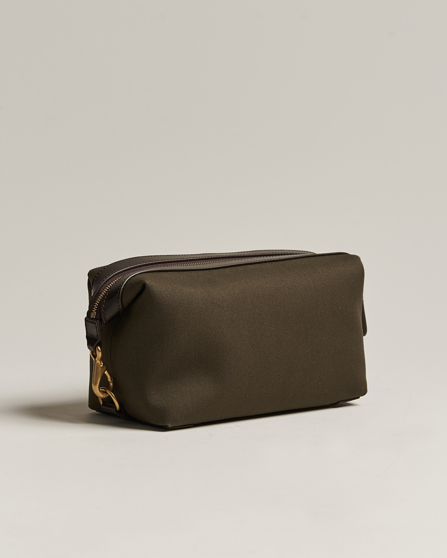 Mies | Laukut | Mismo | M/S Nylon Washbag Army/Dark Brown
