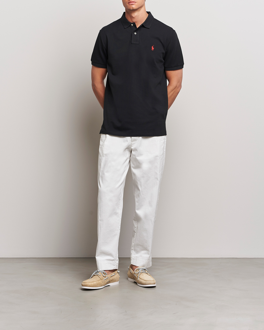 Mies | Pikeet | Polo Ralph Lauren | Custom Slim Fit Polo Black