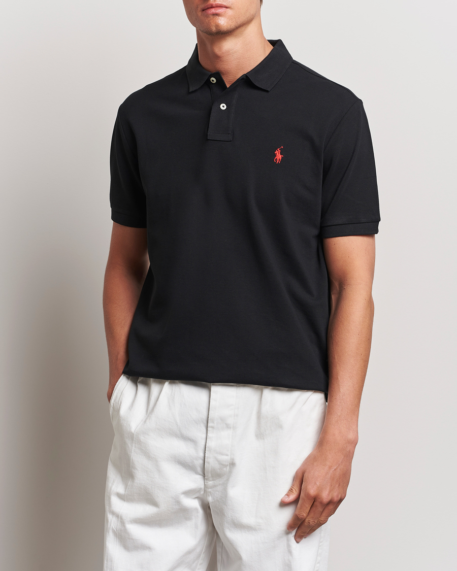 Mies | Pikeet | Polo Ralph Lauren | Custom Slim Fit Polo Black