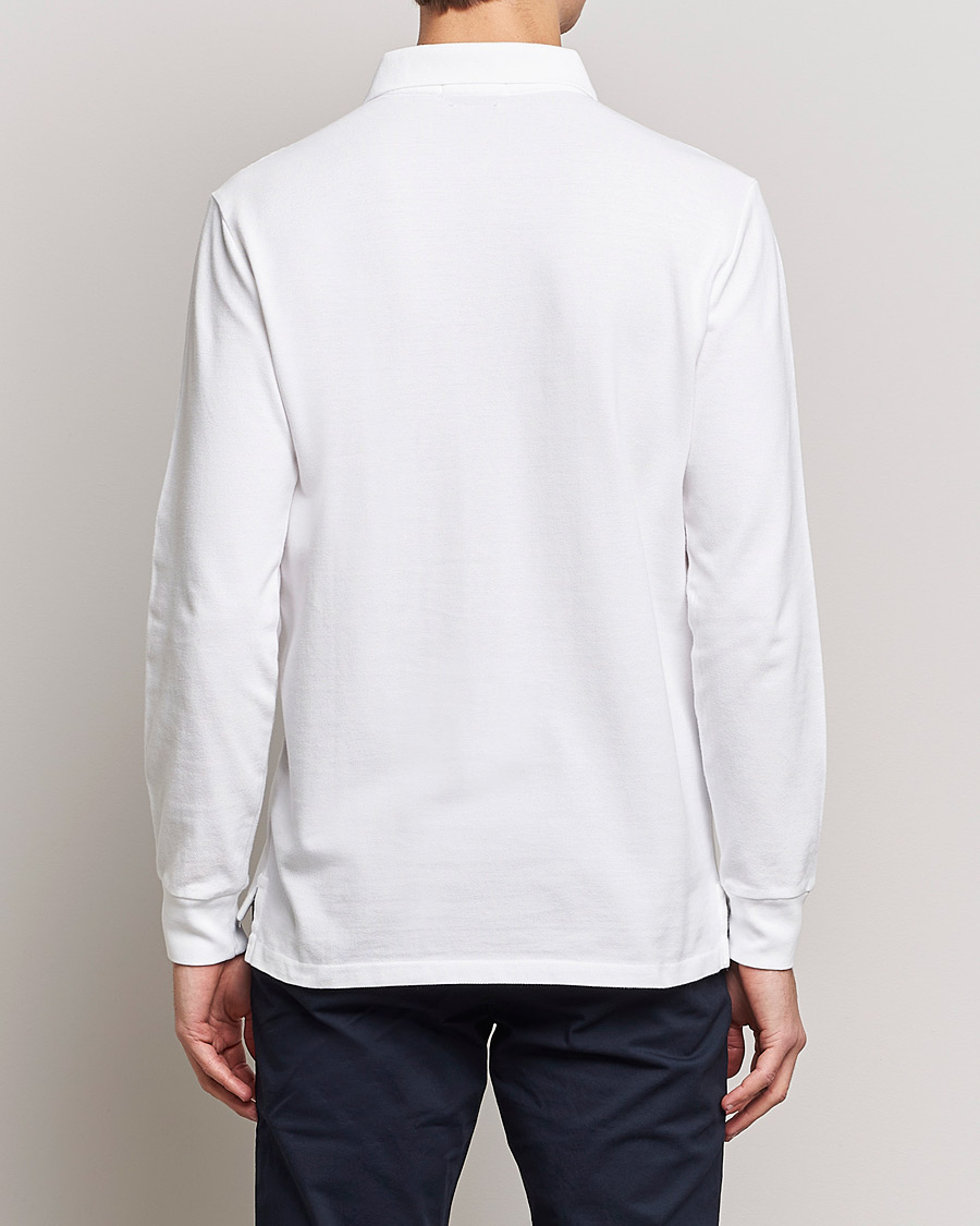 Mies | Pikeet | Polo Ralph Lauren | Custom Slim Fit Long Sleeve Polo White