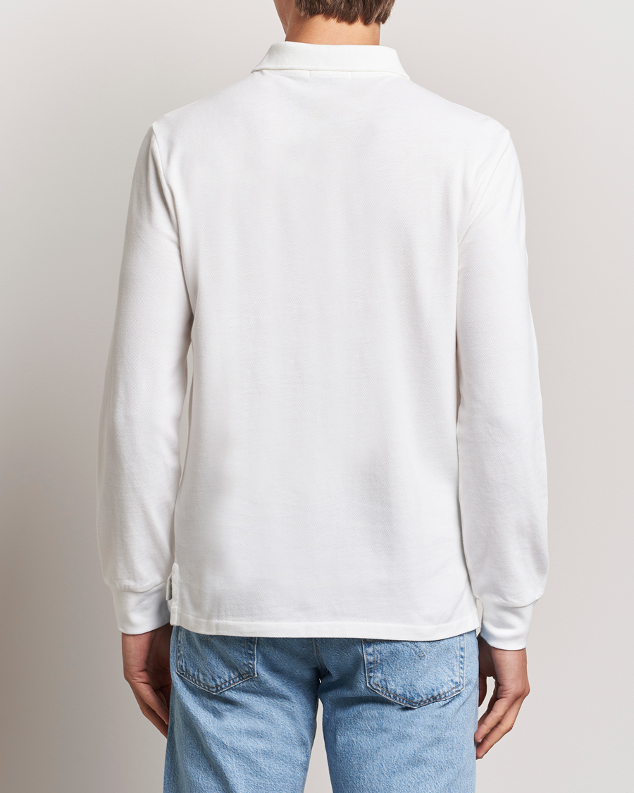 Mies | Pikeet | Polo Ralph Lauren | Custom Slim Fit Long Sleeve Polo White