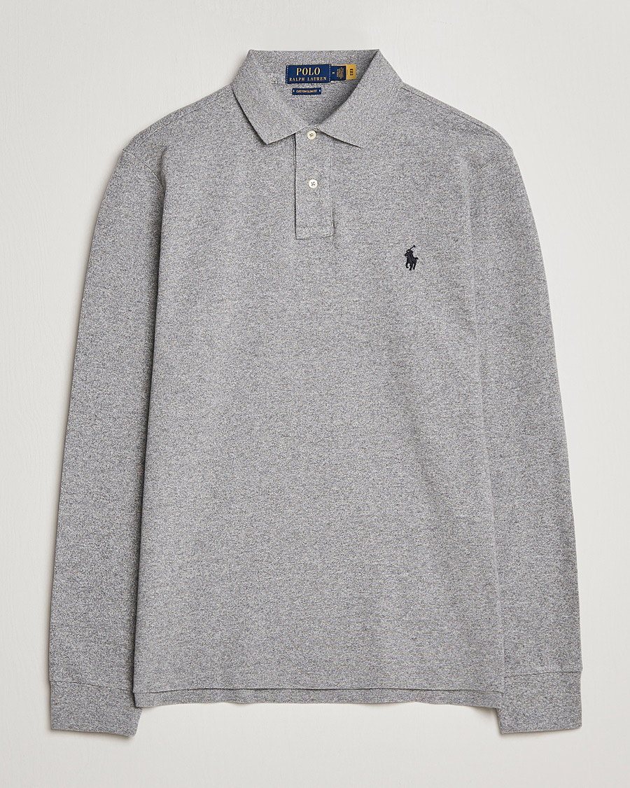 Mies | Pikeet | Polo Ralph Lauren | Custom Slim Fit Long Sleeve Polo Canterbury Heather