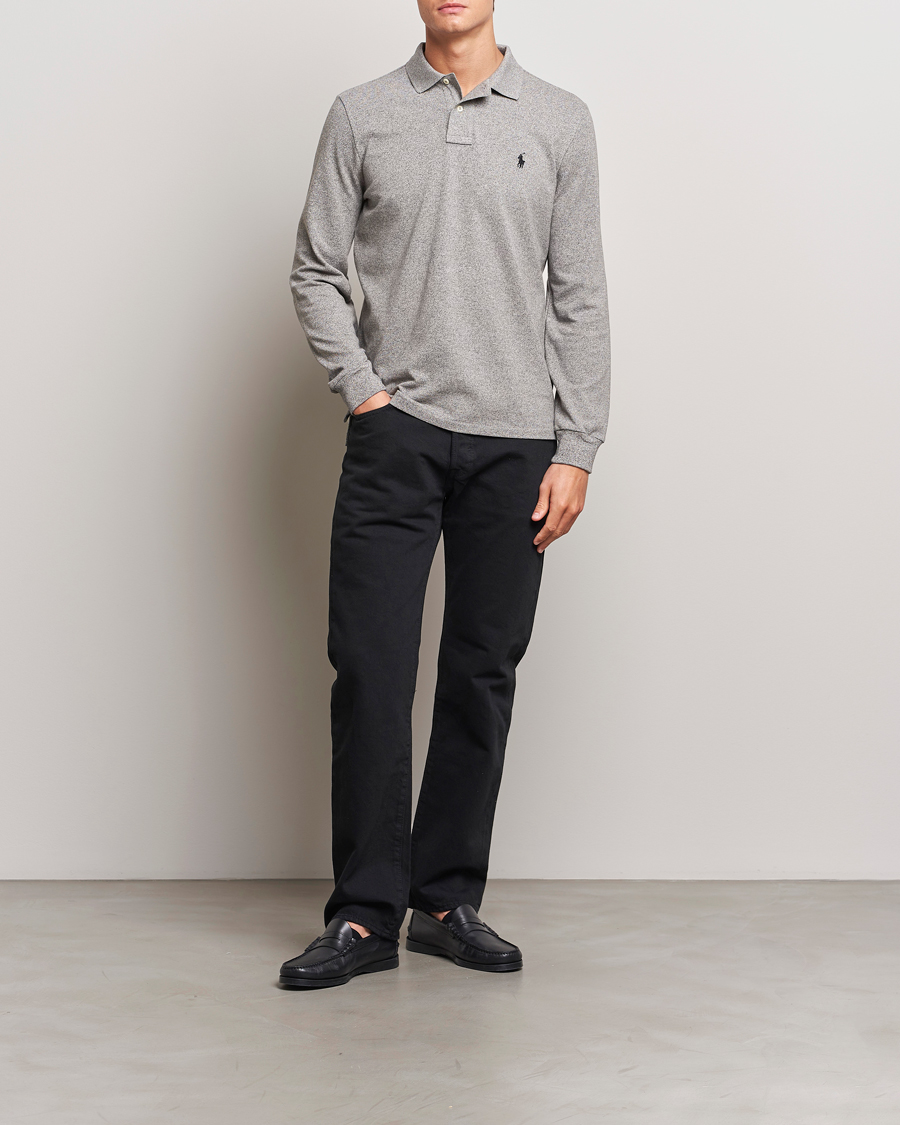 Mies | Pikeet | Polo Ralph Lauren | Custom Slim Fit Long Sleeve Polo Canterbury Heather