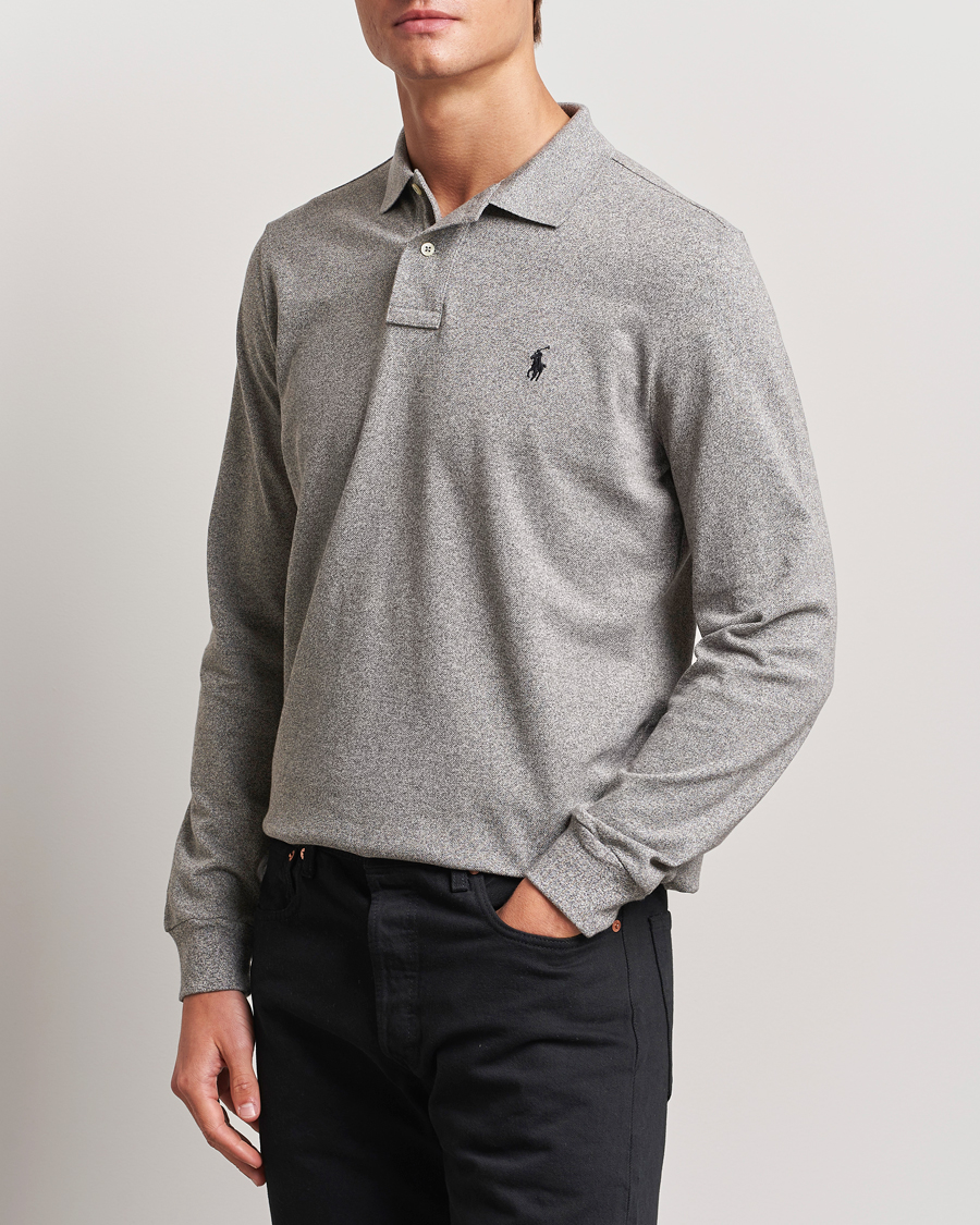 Mies | Pikeet | Polo Ralph Lauren | Custom Slim Fit Long Sleeve Polo Canterbury Heather