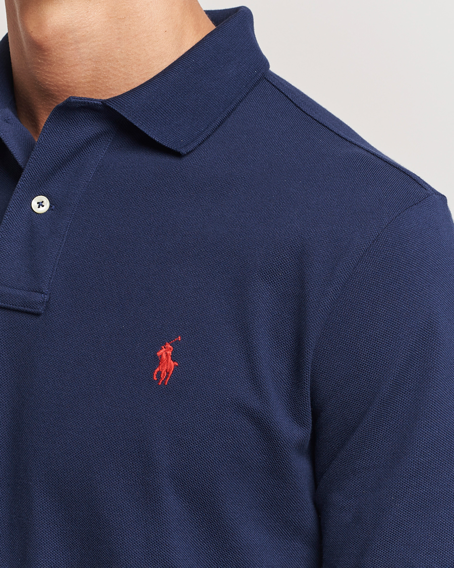 Mies | Pikeet | Polo Ralph Lauren | Custom Slim Fit Long Sleeve Polo Newport Navy