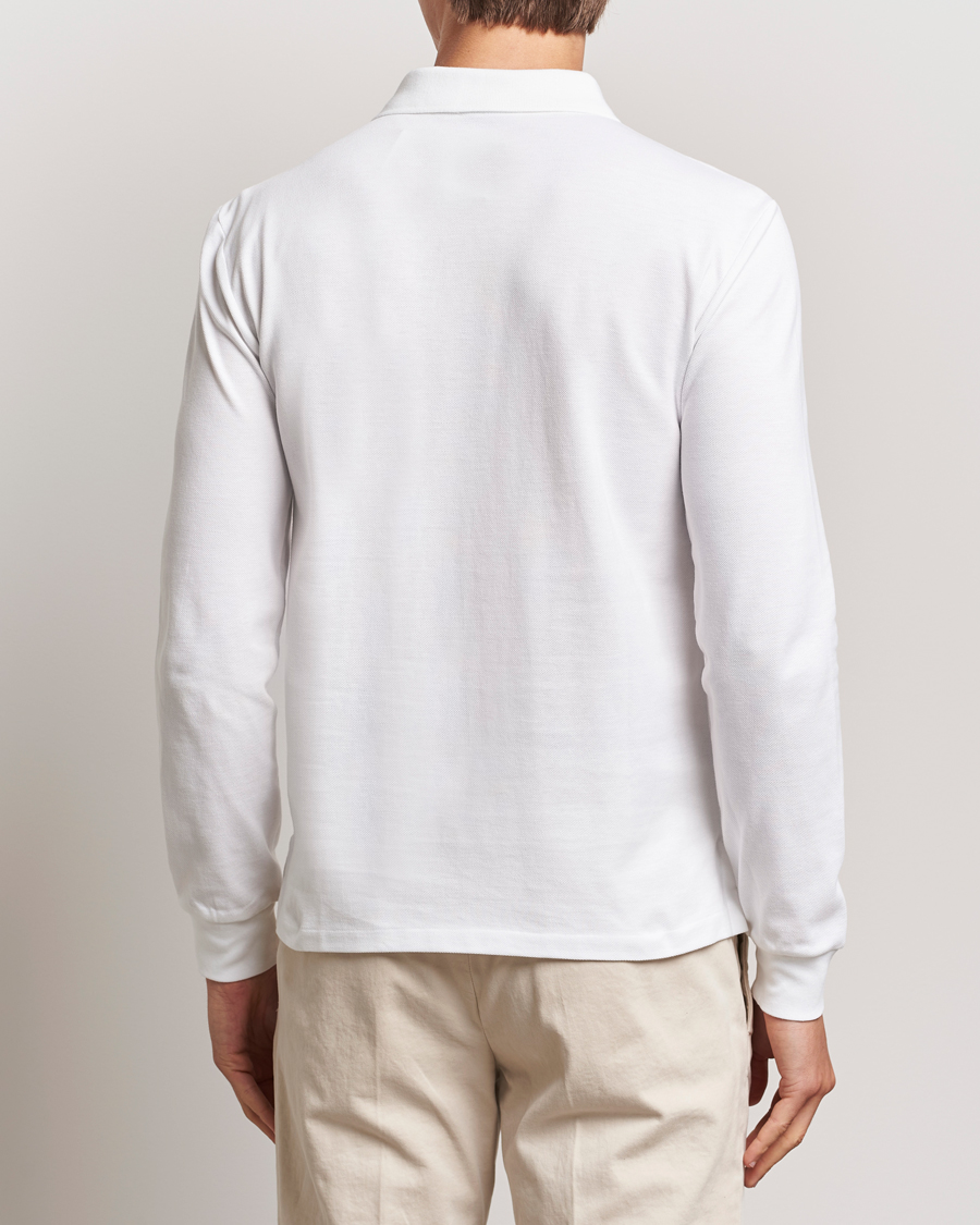 Mies | Pikeet | Polo Ralph Lauren | Slim Fit Long Sleeve Polo White