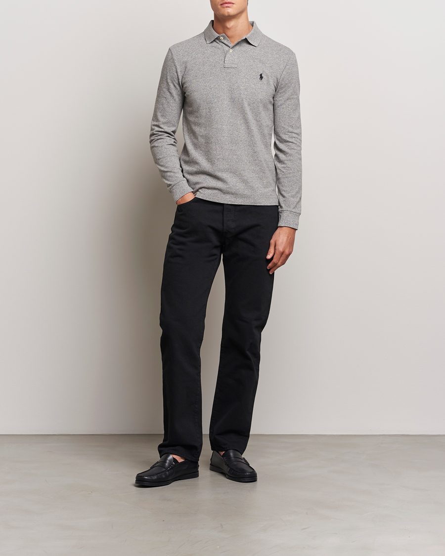 Mies | Pikeet | Polo Ralph Lauren | Slim Fit Long Sleeve Polo Canterbury Heather