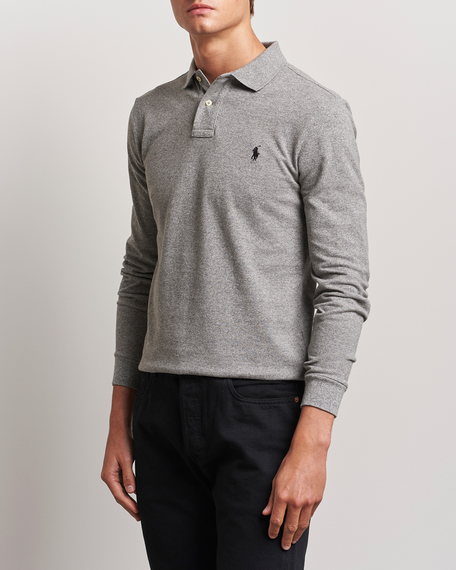 Mies | Pikeet | Polo Ralph Lauren | Slim Fit Long Sleeve Polo Canterbury Heather