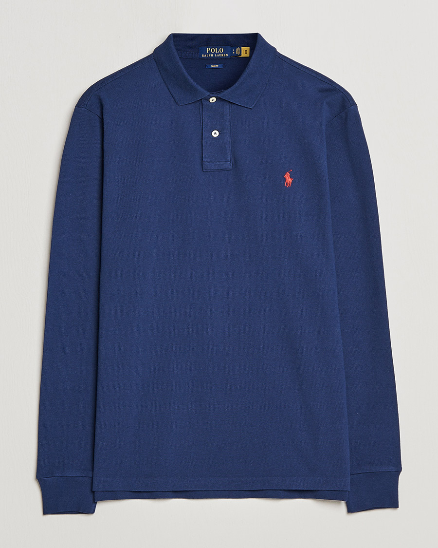 Mies | Pikeet | Polo Ralph Lauren | Slim Fit Long Sleeve Polo Newport Navy
