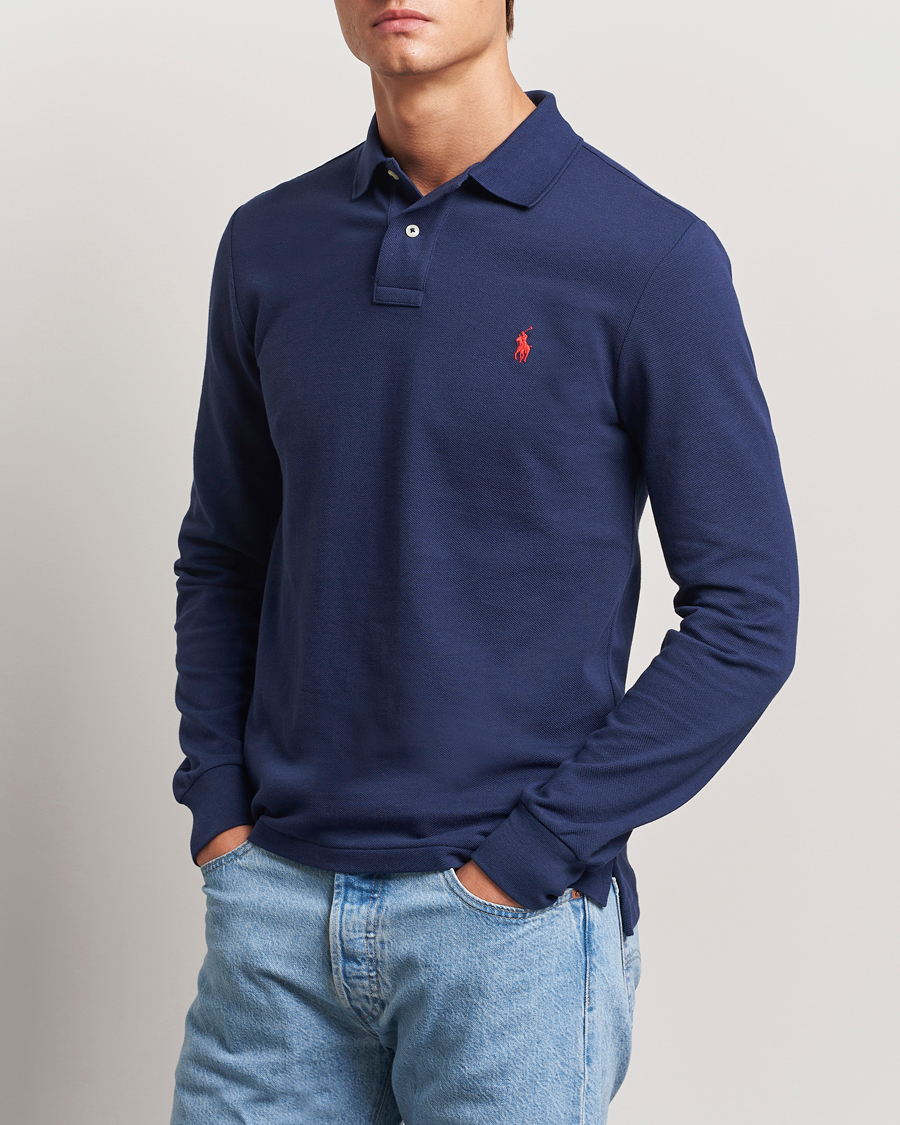 Mies | Pikeet | Polo Ralph Lauren | Slim Fit Long Sleeve Polo Newport Navy