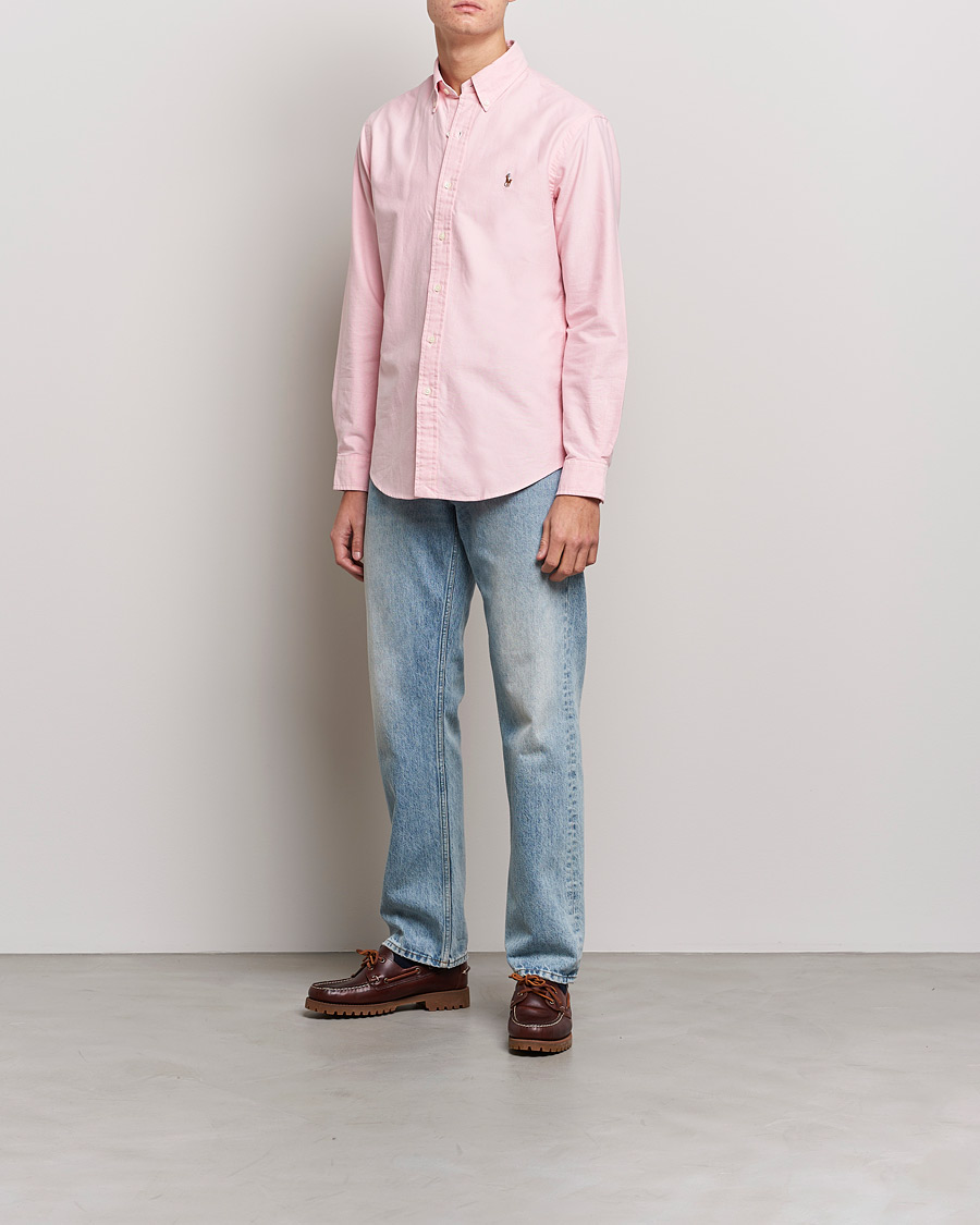 Mies | Preppy Authentic | Polo Ralph Lauren | Custom Fit Oxford Shirt Pink