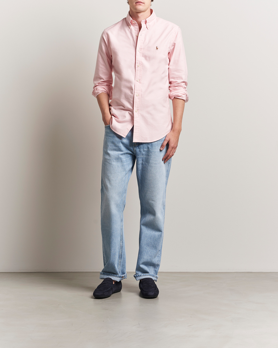 Mies | Kauluspaidat | Polo Ralph Lauren | Custom Fit Oxford Shirt Pink