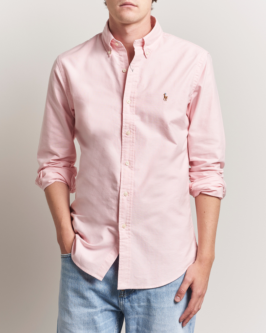 Mies | Kauluspaidat | Polo Ralph Lauren | Custom Fit Oxford Shirt Pink